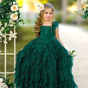 Dollcake Frothy Frock size 3 Hunter Green